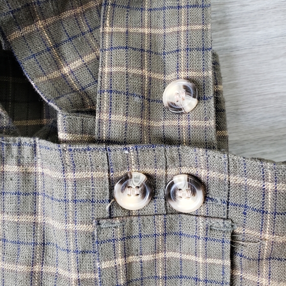 VINTAGE JJ Fargo Plaid Overalls - Picture 8 of 8